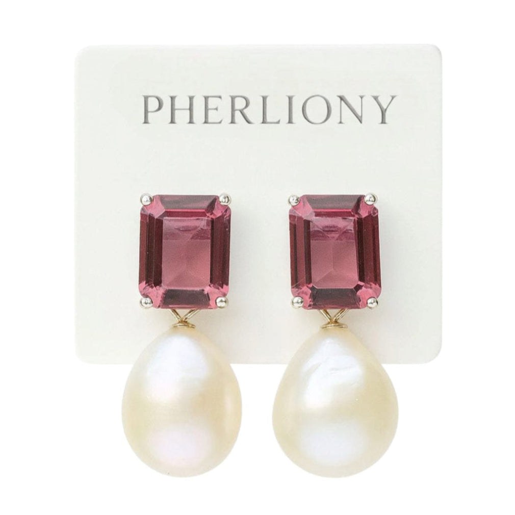 Aretes Perla Corte Real