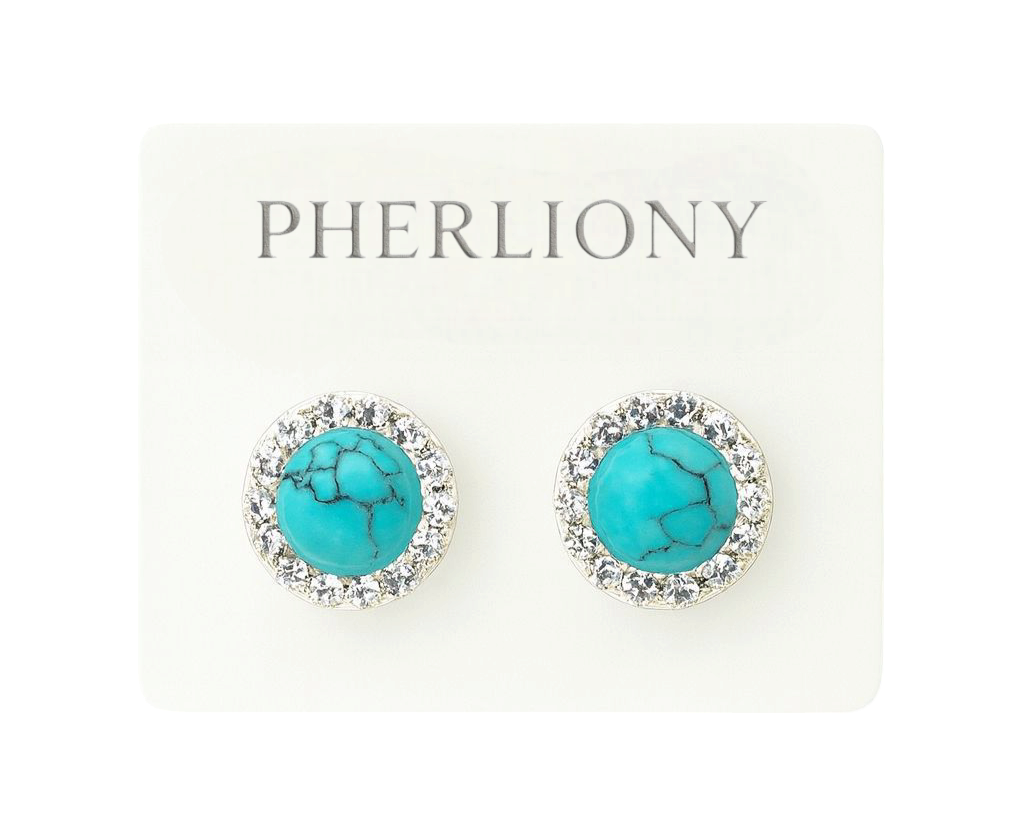 Aretes Turquesa Halo