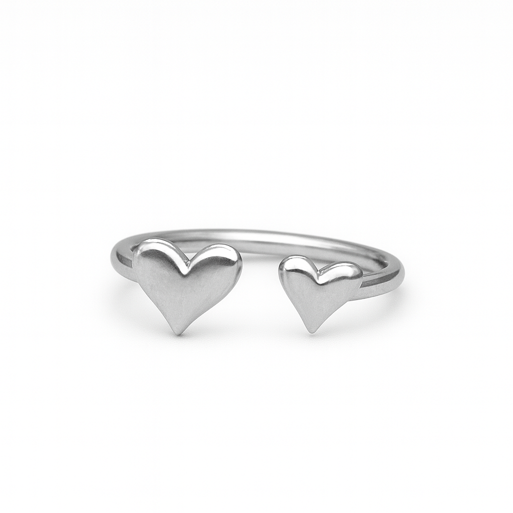 Anillo Doble Corazón